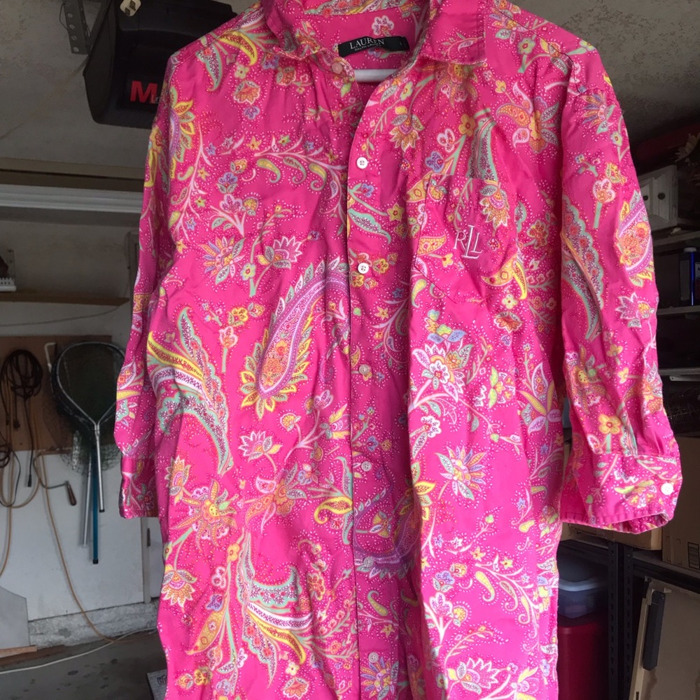 Vintage mens button down size L by Ralph Lauren